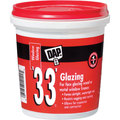 Dap Glazing Compound, 1 pt, Tub, White 12121